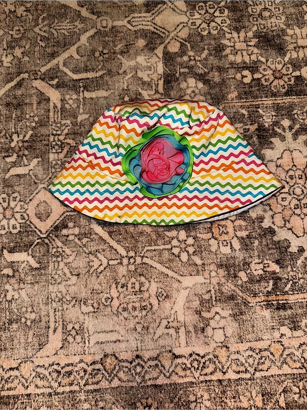mudpie Baby Multicolor Bucket Hat Like New